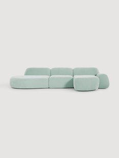Modulaire hoekbank Wolke (4-zits) met chaise longue