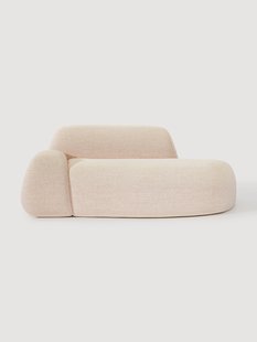 Boucl&eacute; bank Wolke (2-zits) met chaise longue