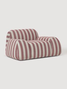 Gestreepte loungefauteuil Wolke