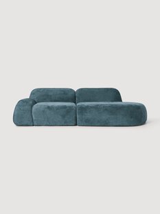 Modulaire teddy boucl&eacute; chaise Wolke (3-zits)