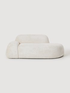 Teddy boucl&eacute; bank Wolke (2-zits) met chaise longue