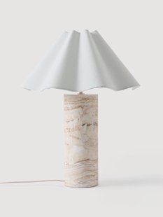 Dimbare LED tafellamp Arya met marmeren voet