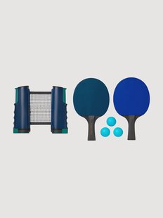 Draagbare tafeltennisset Ping Pong, 6-delig