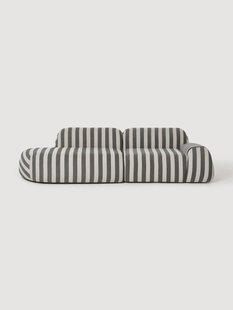 Modulaire gestreepte chaise longue Wolke (3-zits)