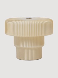 Mondgeblazen LED tafellamp Ripple, dimbaar