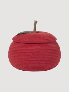 Handgemaakte kinderopbergmand Back To School met deksel