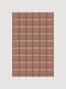 Handgeweven wollen vloerkleed Lilly met hoog-laagtextuur