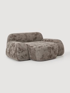 XL teddy boucl&eacute; loungestoel Wolke