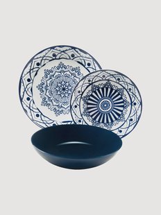 Serviesset Boheme Blue, 6 personen, 18-delig