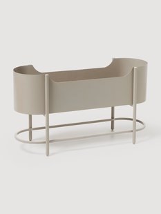 Metalen plantenbak Taru, H 45 cm