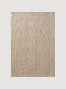 Handgeweven juten vloerkleed Mirabelle