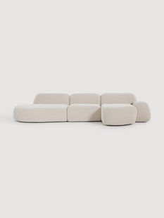 Modulaire hoekbank Wolke (4-zits) met chaise longue
