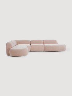 XL modulaire hoekbank Wolke met chaise longue