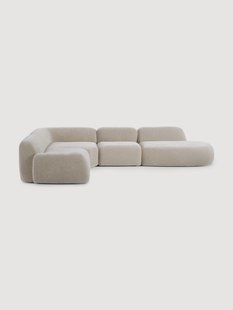 XL modulaire hoekbank Wolke met chaise longue