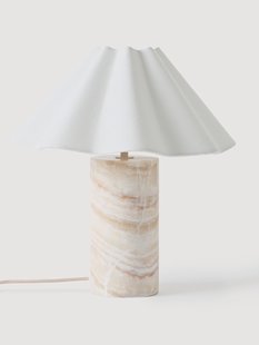 Dimbare LED tafellamp Arya met marmeren voet