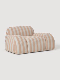 Gestreepte loungefauteuil Wolke
