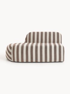 Gestreepte chaise longue module Wolke