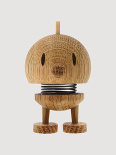 Decoratief object Bumble van eikenhout, H 6 cm