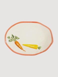 Handgemaakte serveerplateau Carota