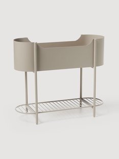 Metalen plantenbak Taru, H 65 cm