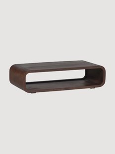 Salontafel Kinu van mangohout met plank