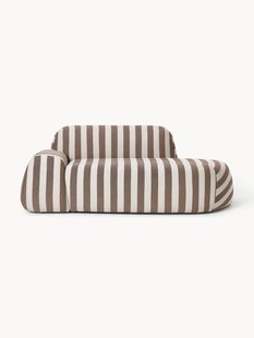 Gestreepte bank Wolke (2-zits) met chaise longue