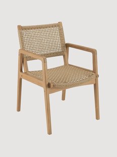 Tuin eetstoelen Valeria van teakhout, 2 stuks