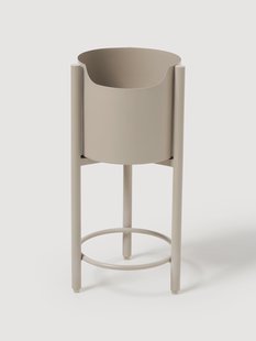 Metalen plantenbak Taru, H 45 cm