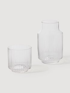Mondgeblazen karaf Aleo met tumbler, 2-delig