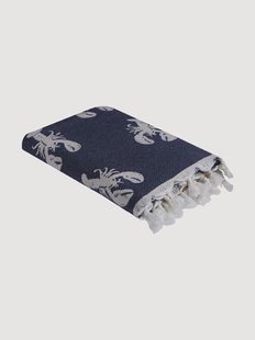 Jacquard katoenen hamamdoek Homard