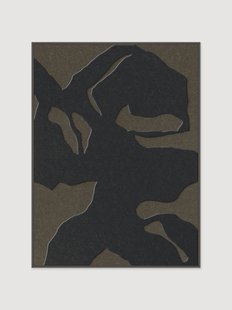 Akoestische wanddecoratie Silent Shadows met houten frame