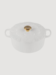 Ronde stoofpan Petal van gietijzer