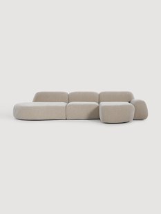 Modulaire hoekbank Wolke (4-zits) met chaise longue