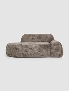 Teddy boucl&eacute; bank Wolke (2-zits) met chaise longue