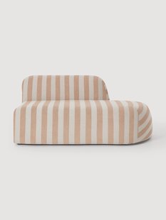 Gestreepte chaise longue module Wolke