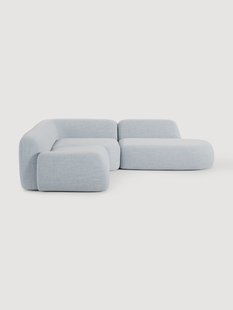 Modulaire boucl&eacute; hoekbank Wolke (4-zits) met chaise longue