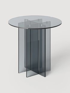 Ronde glazen eettafel Anouk, in verschillende formaten