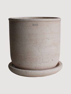 Outdoor bloempot Terra van terracotta, H 26 cm