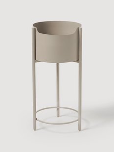 Metalen plantenbak Taru, H 65 cm