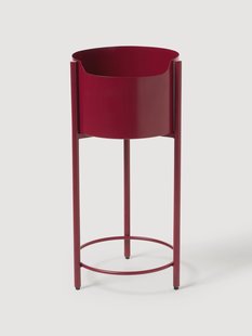 Metalen plantenbak Taru, H 65 cm