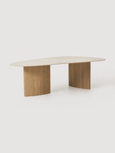 Eettafel Meadow met marmeren blad, in verschillende formaten