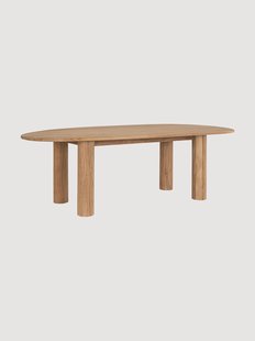Ovale tuintafel Titus van teakhout, 220 x 110 cm