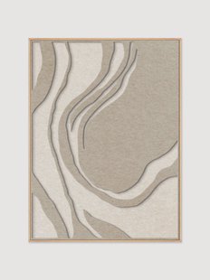 Akoestische wanddecoratie Sacred Silence met houten frame