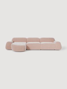 Modulaire teddy-hoekbank Wolke (4-zits)