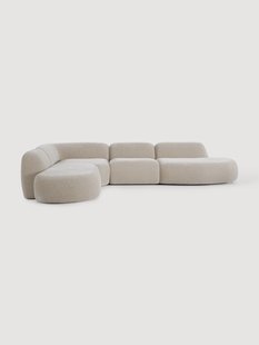 XL modulaire hoekbank Wolke met chaise longue