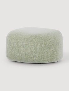 Ovale boucl&eacute; poef Wolke