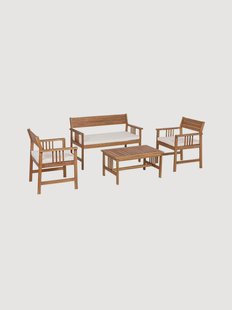 Tuin loungeset Noemi van acaciahout, 4-delig