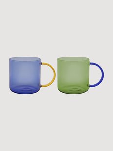 Mokken Fred van borosilicaatglas, 2-delig