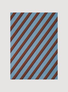 Handgetuft wollen vloerkleed Tekla Diagonal