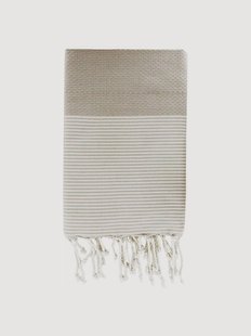 Handgeweven katoenen hamamdoek Ibiza Honeycomb